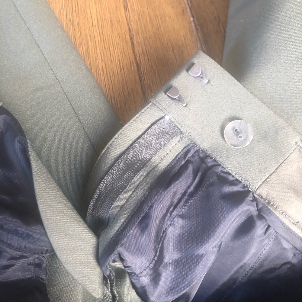 Express Columnist ankle hunter green dress pants - Picture 7 of 8
